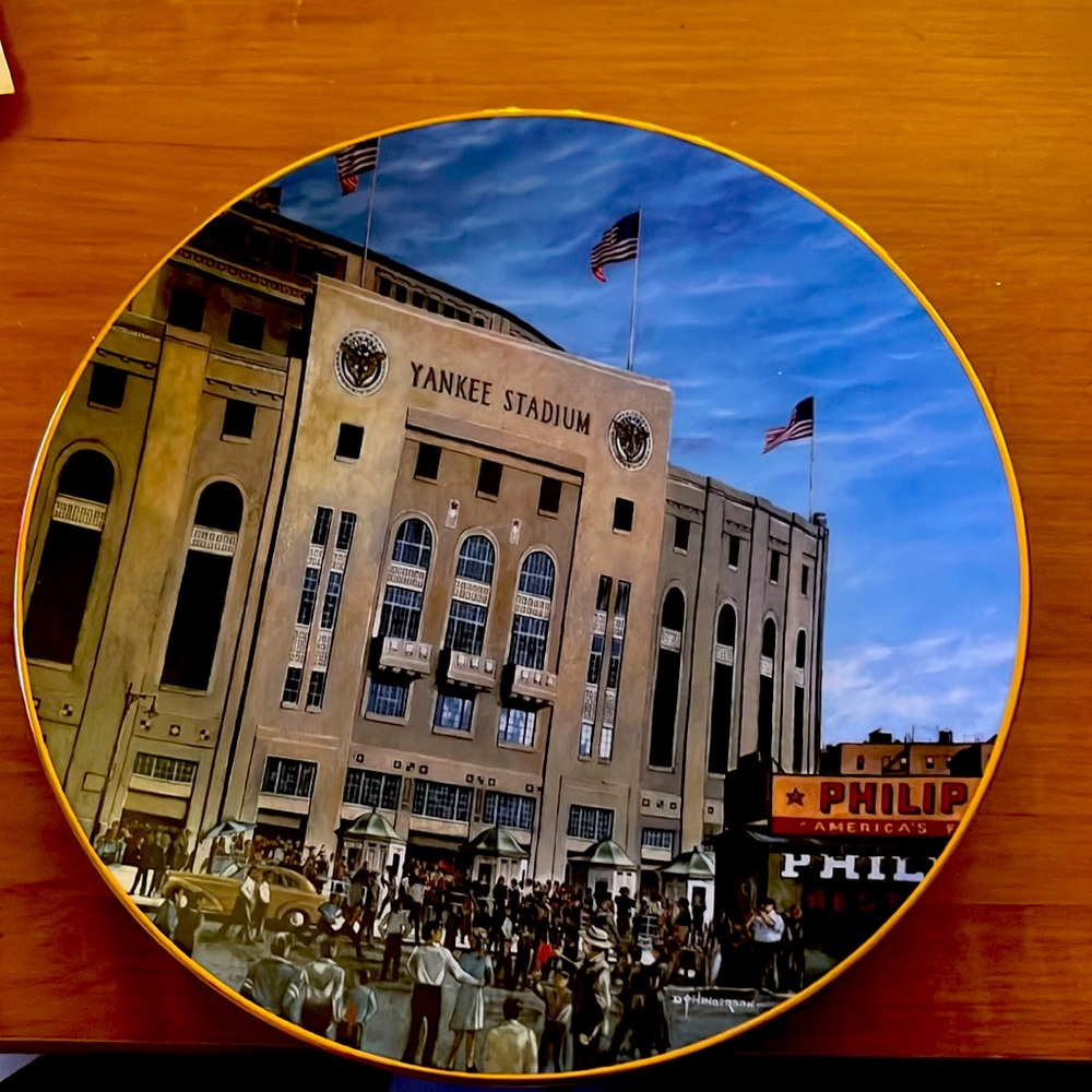 Yankee Stadium Delphi Plate The House That Ruth Built #14947A